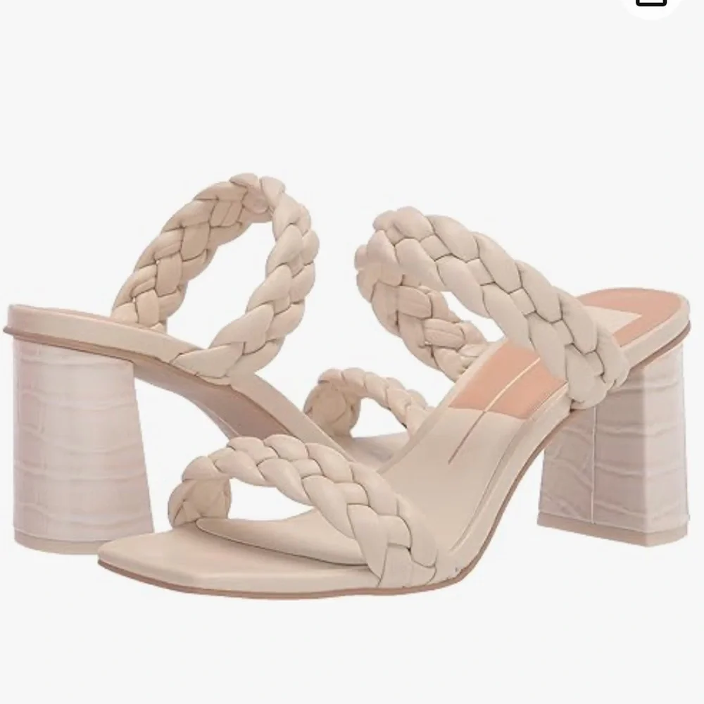 Dolce Vita Paily Heeled Sandals, Ivory Size 11 *‎ Please read NOTE*